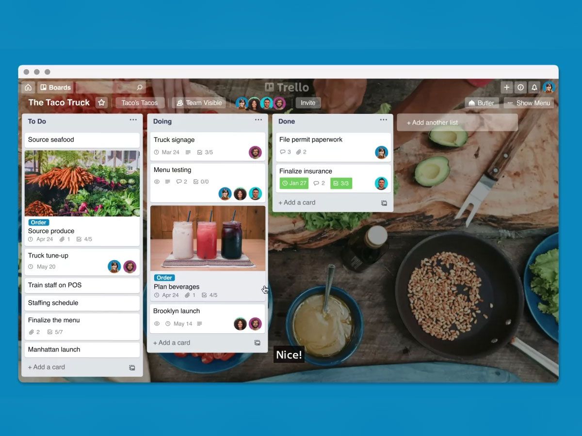 Trello is an online project management tool