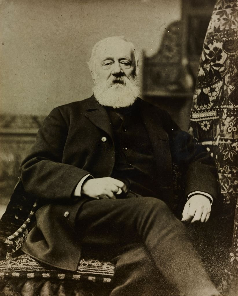 Antonio Santi Giuseppe Meucci (1808-1889), Italian inventor, photograph.