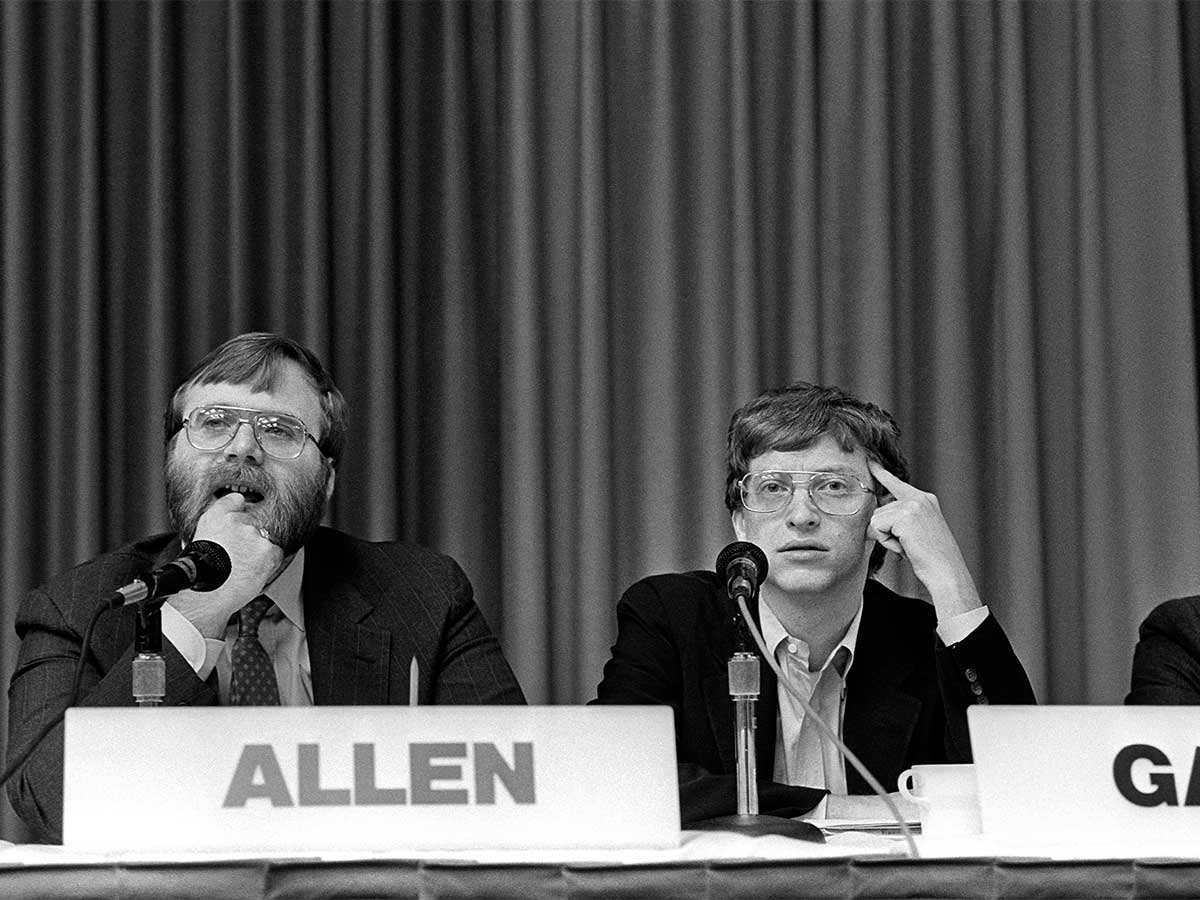 Paul Allen and BIll Gates at the 1987 PC Forum