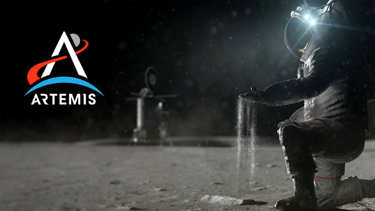 artemis-astronaut-analyzing-moon-soil