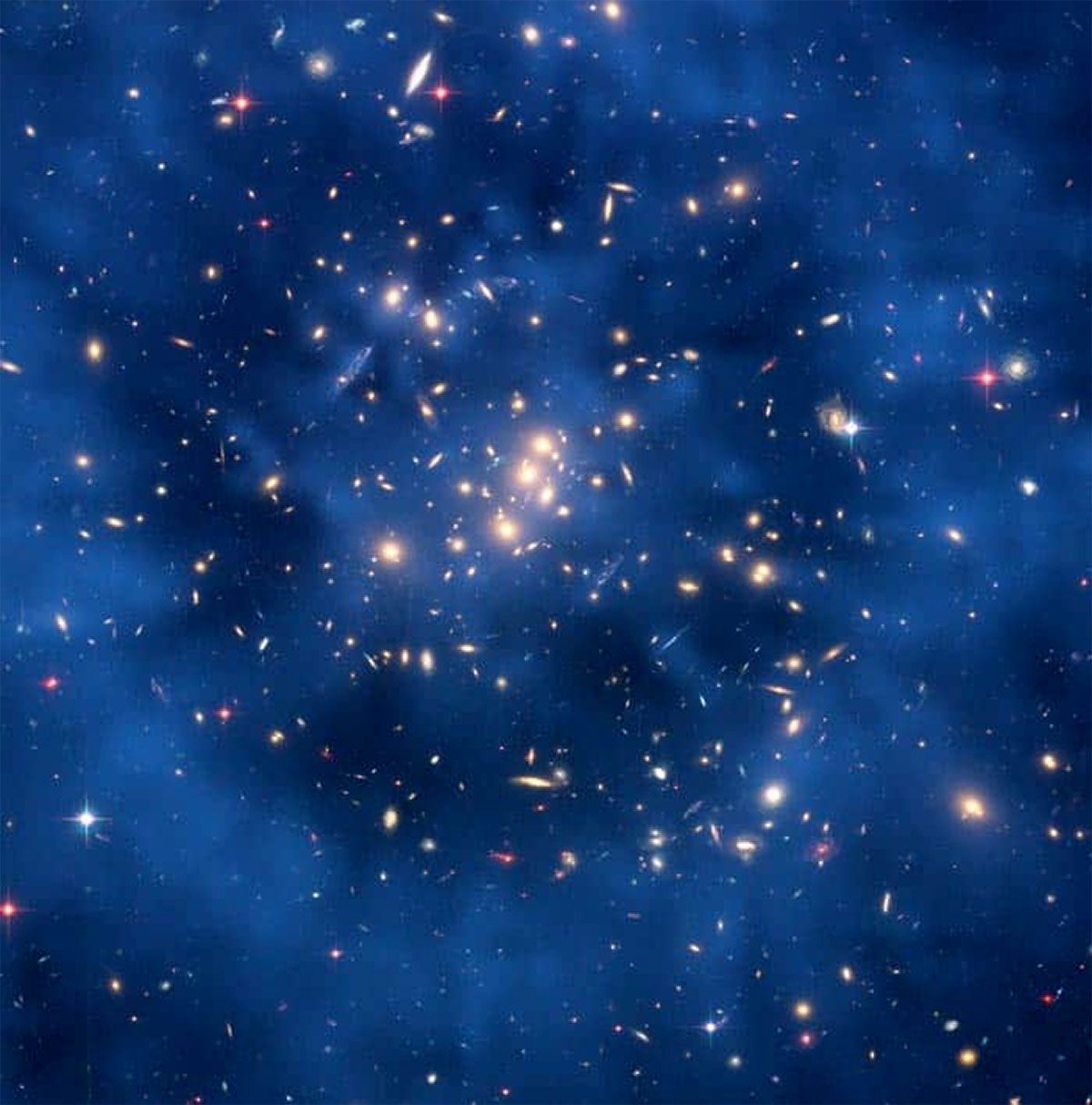 hubble-telescope-dark-matter-ring-galaxy-cluster