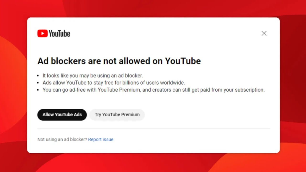 YouTube's Approach to Ad Blockers