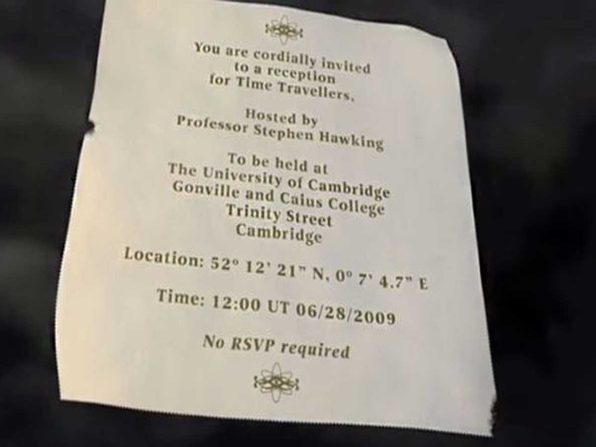 An Invitation to Stephen Hawking's Cocktail Party