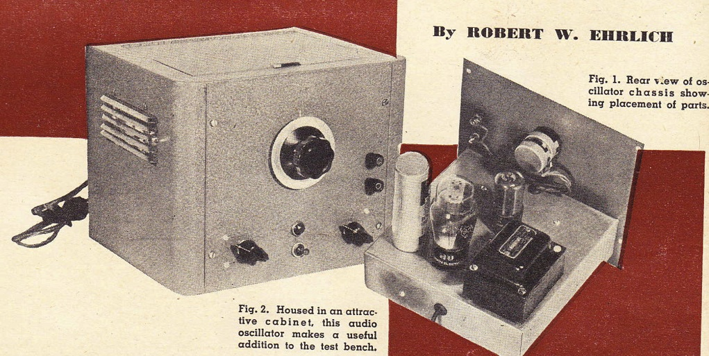 Single-tube audio oscillator c. 1946 