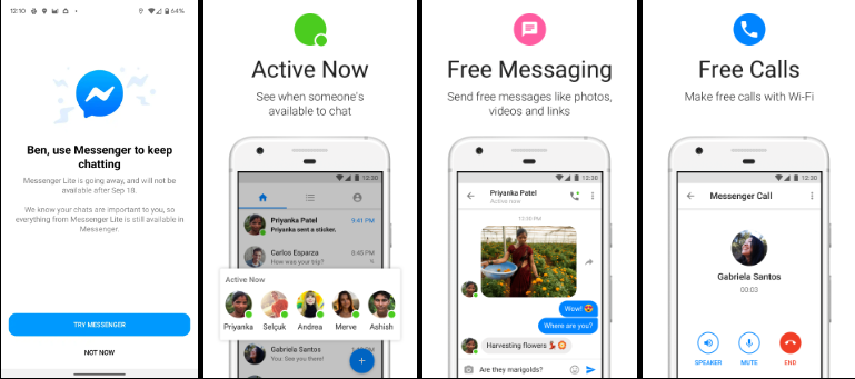 Messenger Lite app goes away in September » YugaTech
