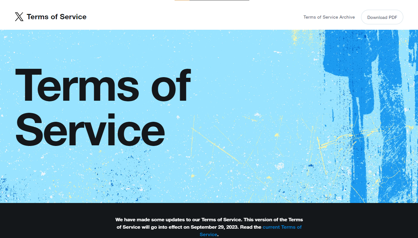 terms of services-x-twitter